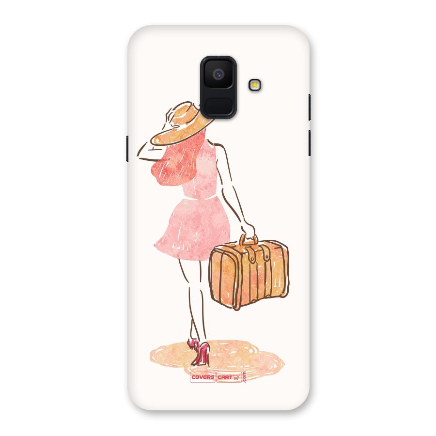 Travel Girl Back Case for Galaxy A6 (2018)