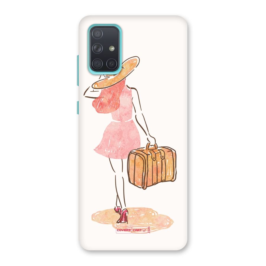 Travel Girl Back Case for Galaxy A71