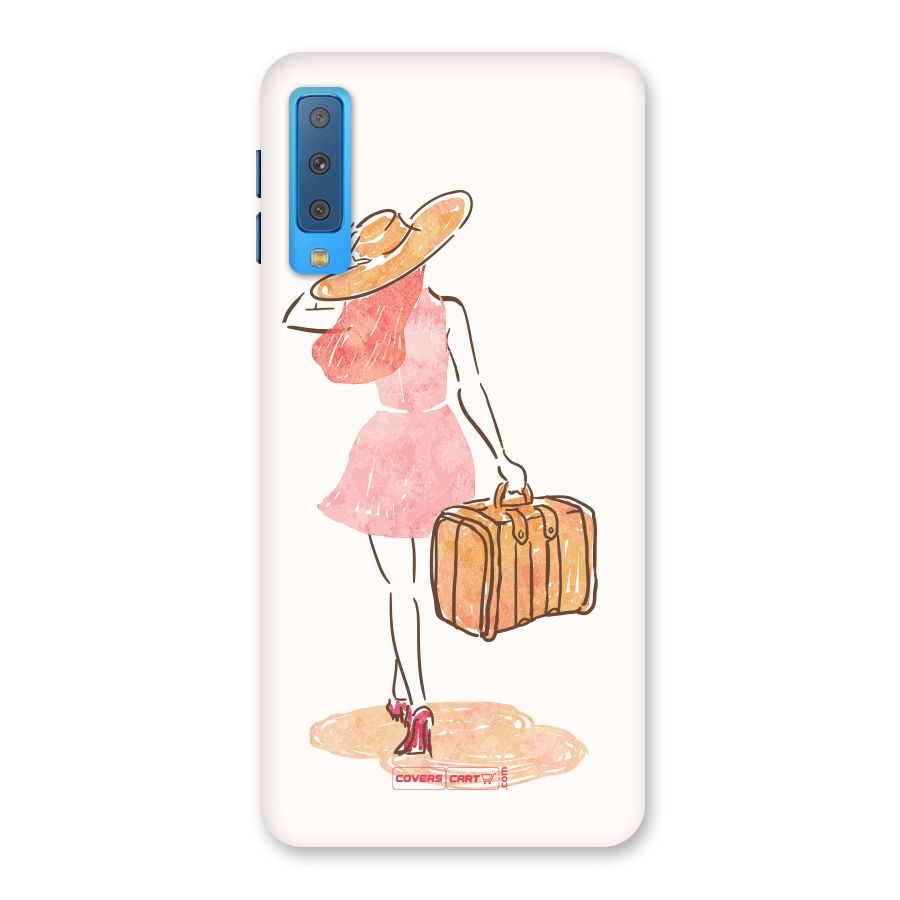 Travel Girl Back Case for Galaxy A7 (2018)