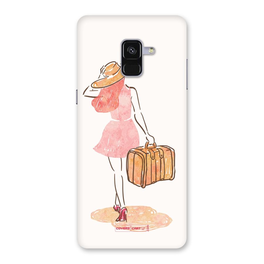 Travel Girl Back Case for Galaxy A8 Plus