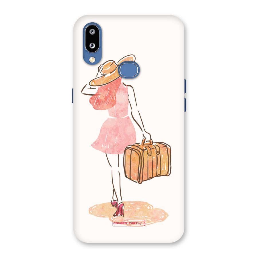 Travel Girl Back Case for Galaxy M01s