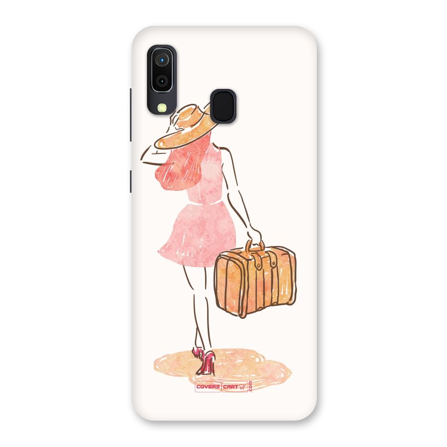 Travel Girl Back Case for Galaxy M10s