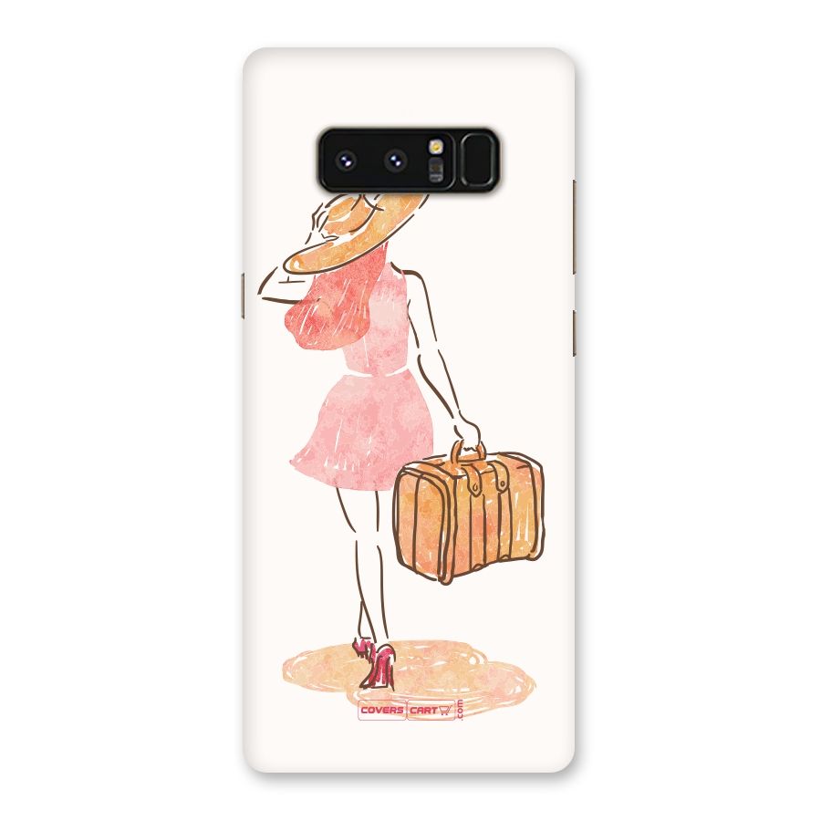 Travel Girl Back Case for Galaxy Note 8