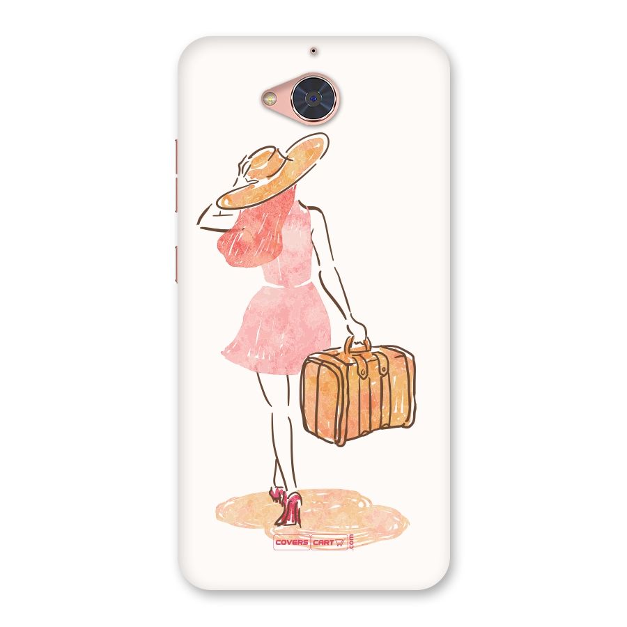 Travel Girl Back Case for Gionee S6 Pro