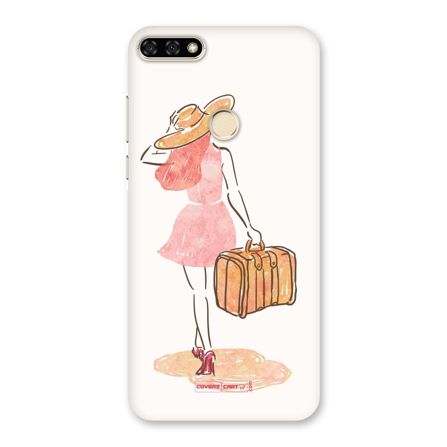 Travel Girl Back Case for Honor 7A
