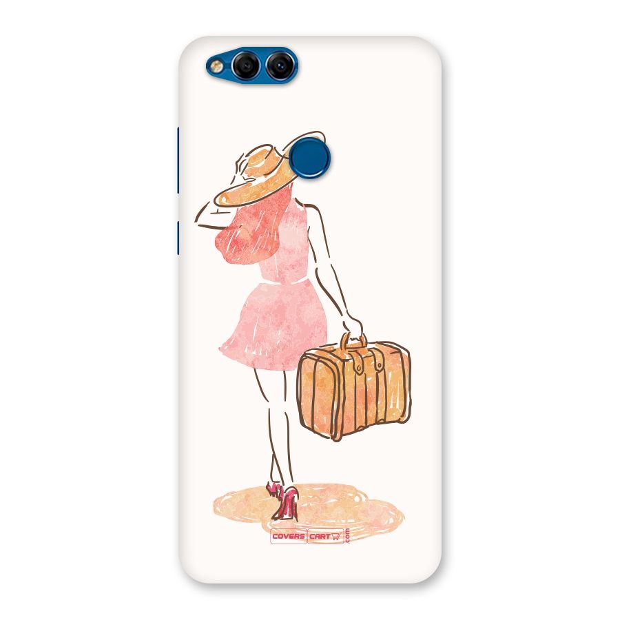 Travel Girl Back Case for Honor 7X