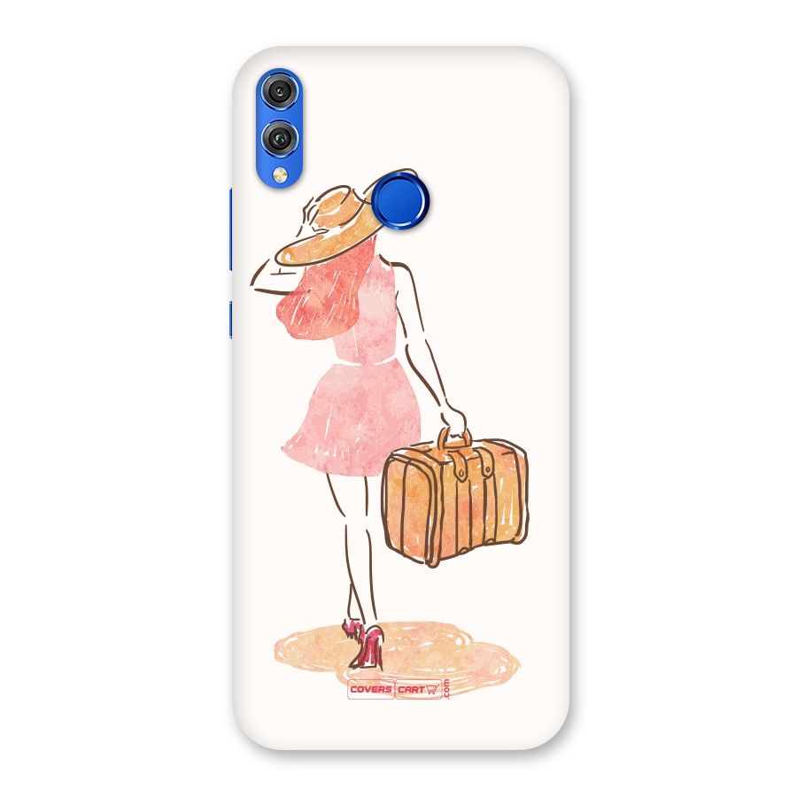 Travel Girl Back Case for Honor 8X