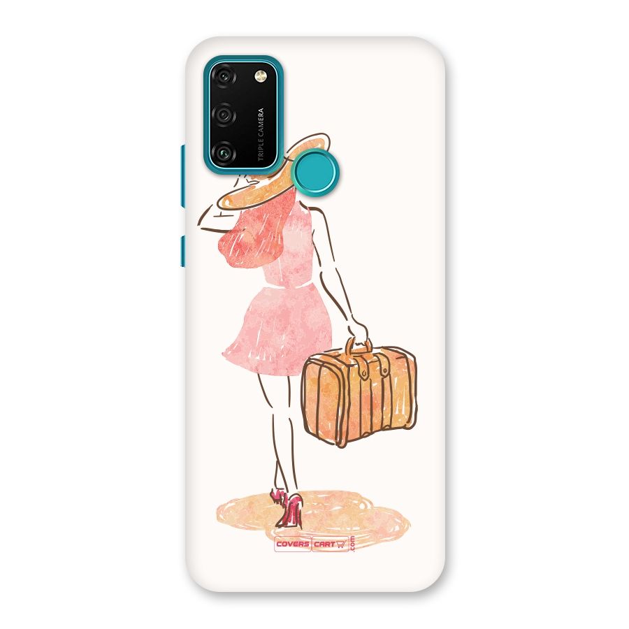 Travel Girl Back Case for Honor 9A