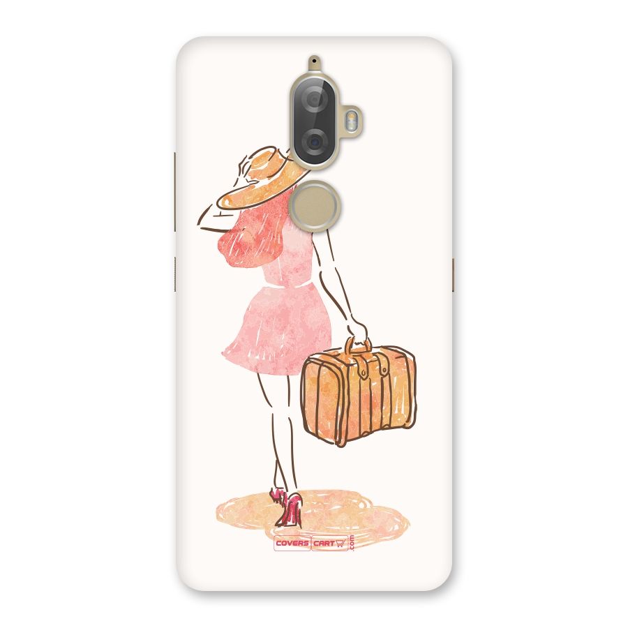 Travel Girl Back Case for Lenovo K8 Plus