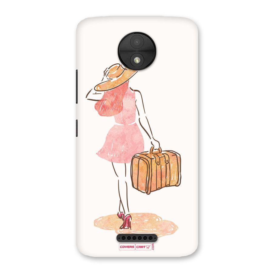 Travel Girl Back Case for Moto C