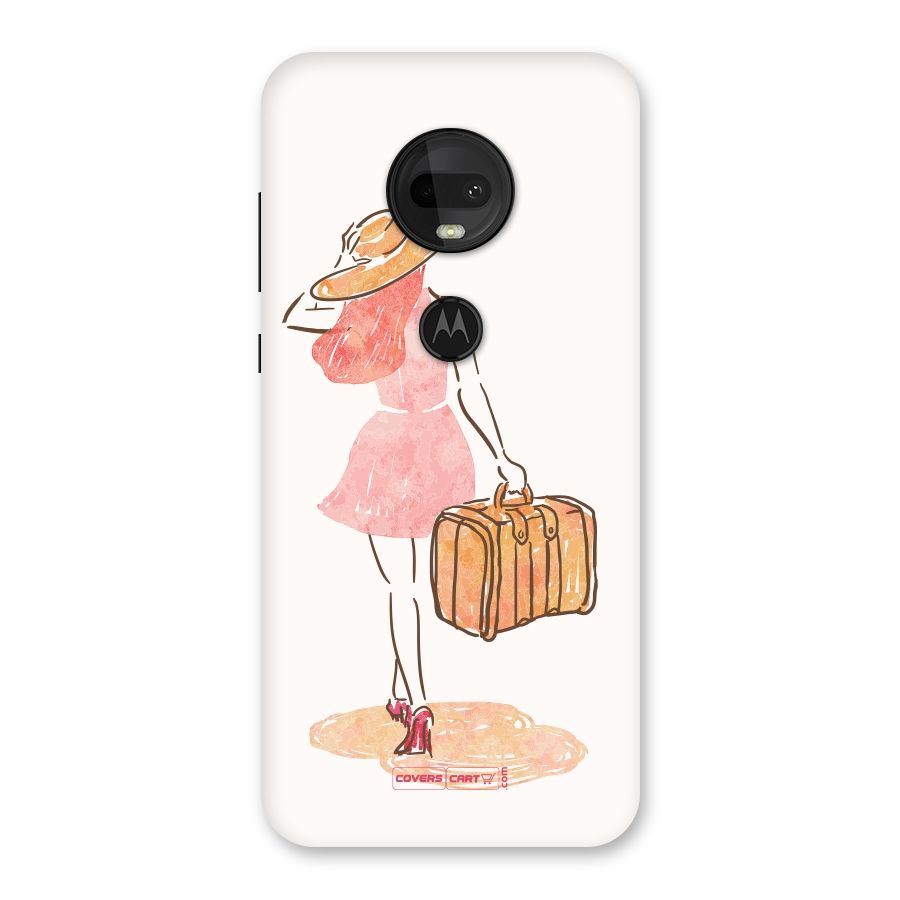 Travel Girl Back Case for Moto G7