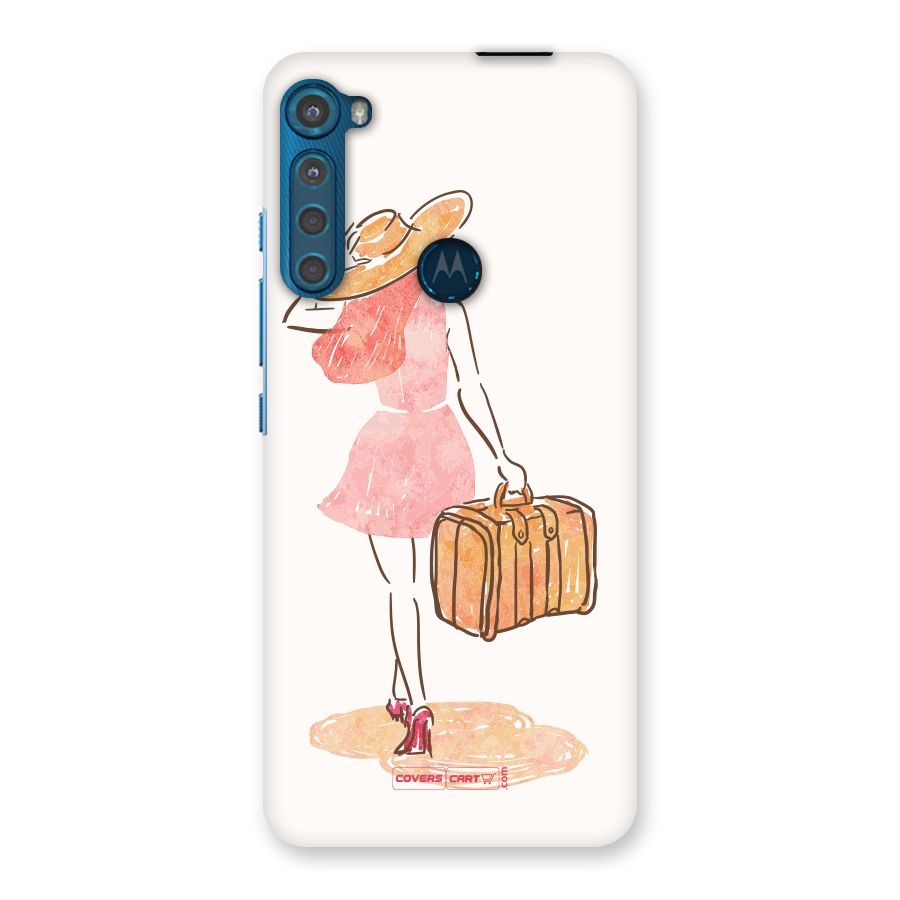 Travel Girl Back Case for Motorola One Fusion Plus