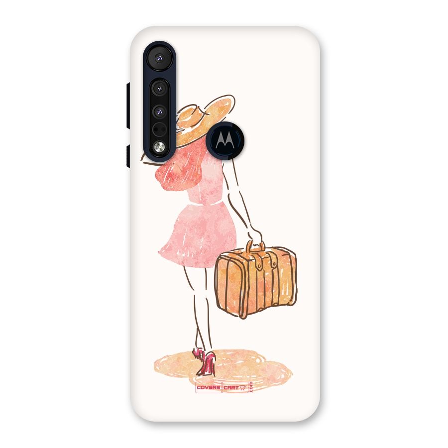 Travel Girl Back Case for Motorola One Macro