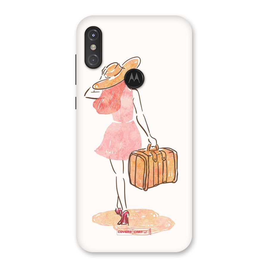 Travel Girl Back Case for Motorola One Power