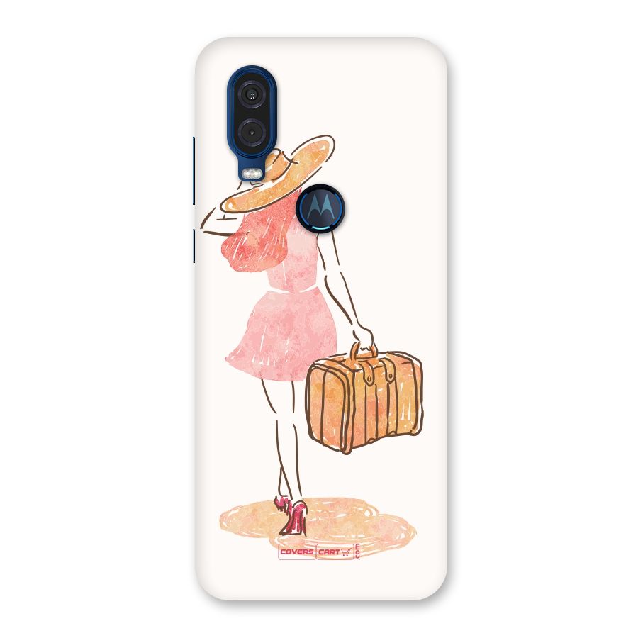Travel Girl Back Case for Motorola One Vision