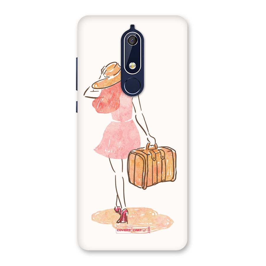 Travel Girl Back Case for Nokia 5.1