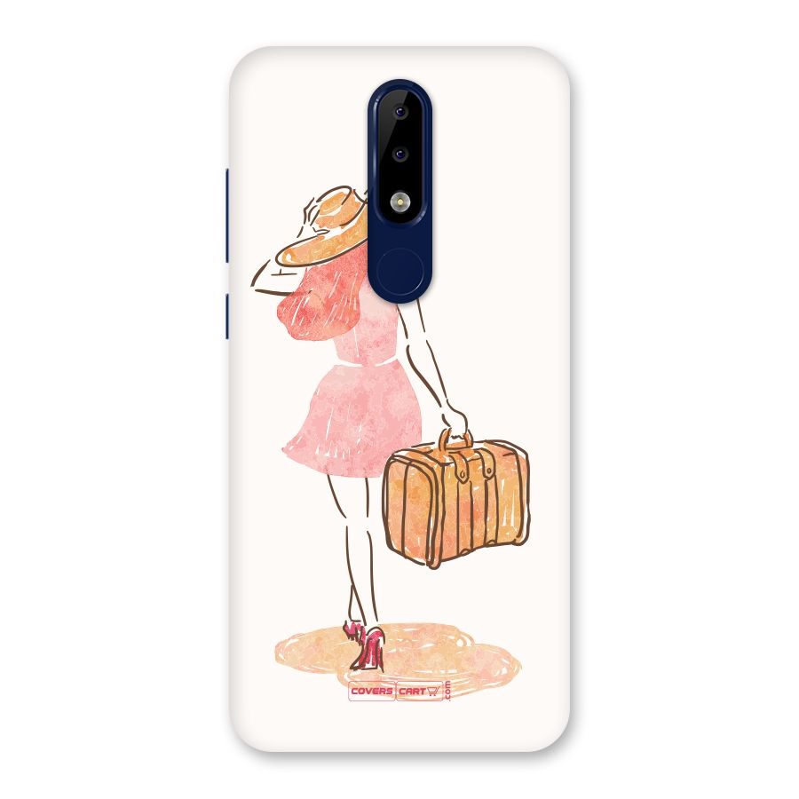 Travel Girl Back Case for Nokia 5.1 Plus