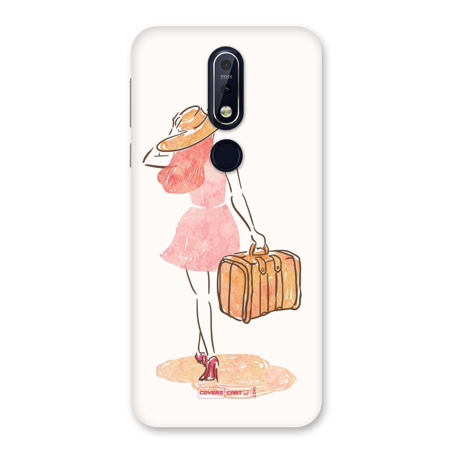 Travel Girl Back Case for Nokia 7.1