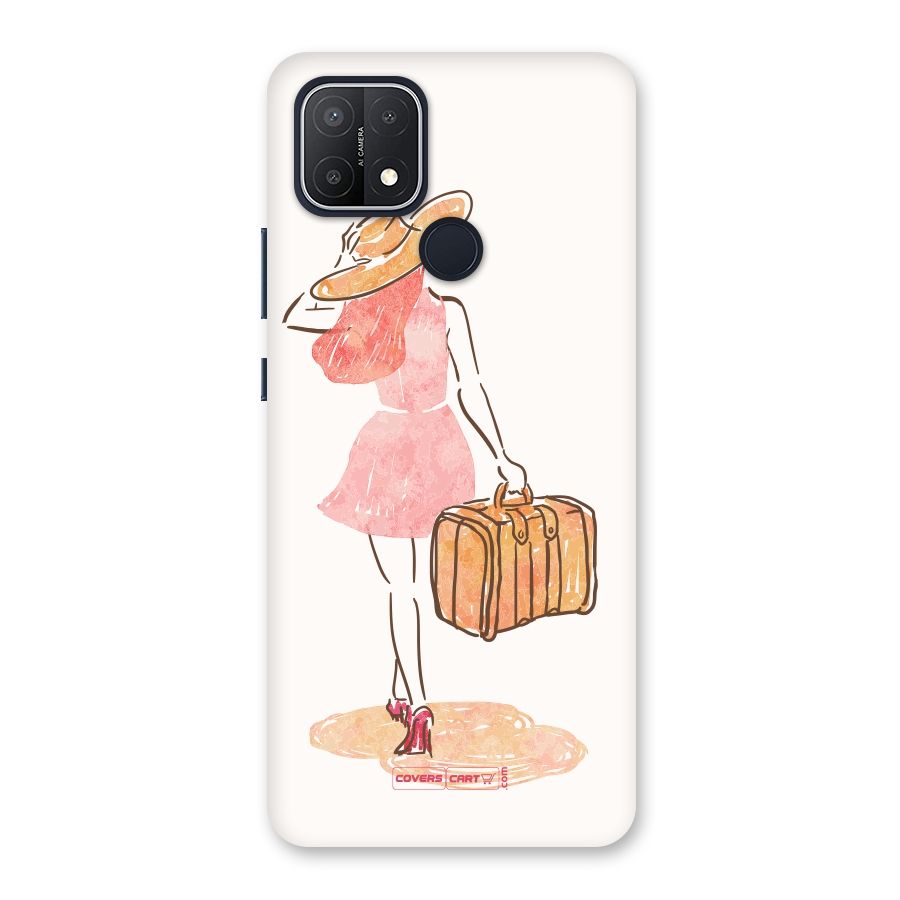 Travel Girl Back Case for Oppo A15