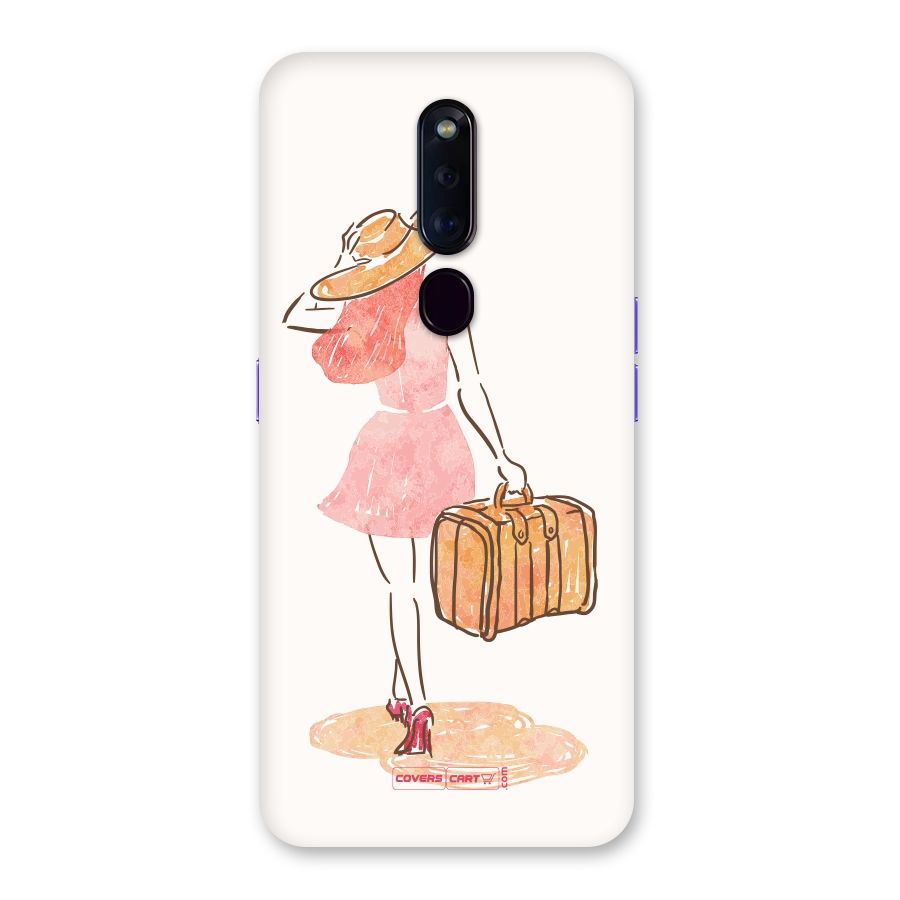 Travel Girl Back Case for Oppo F11 Pro