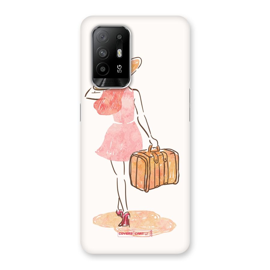 Travel Girl Back Case for Oppo F19 Pro Plus 5G