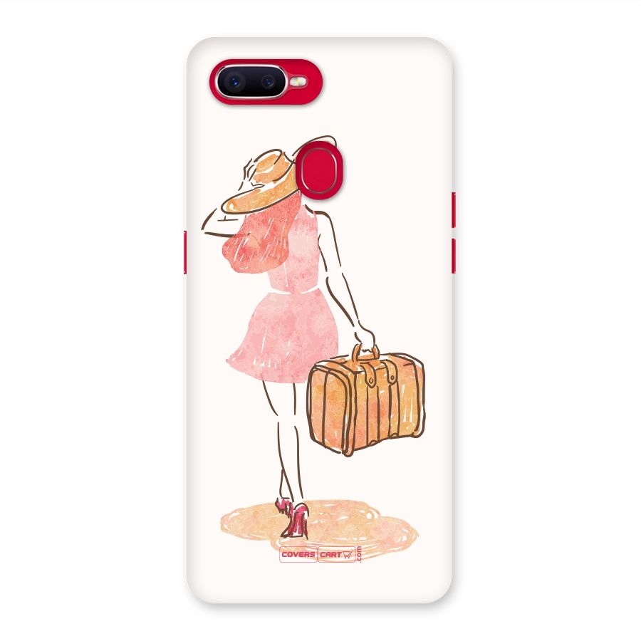Travel Girl Back Case for Oppo F9 Pro