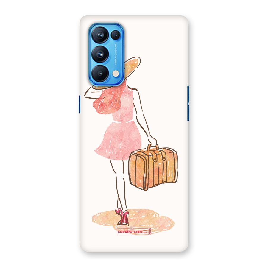 Travel Girl Back Case for Oppo Reno5 Pro 5G
