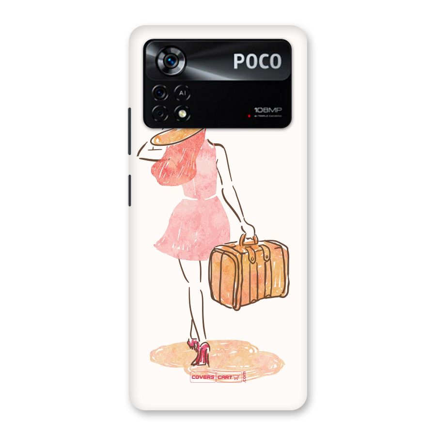Travel Girl Back Case for Poco X4 Pro 5G