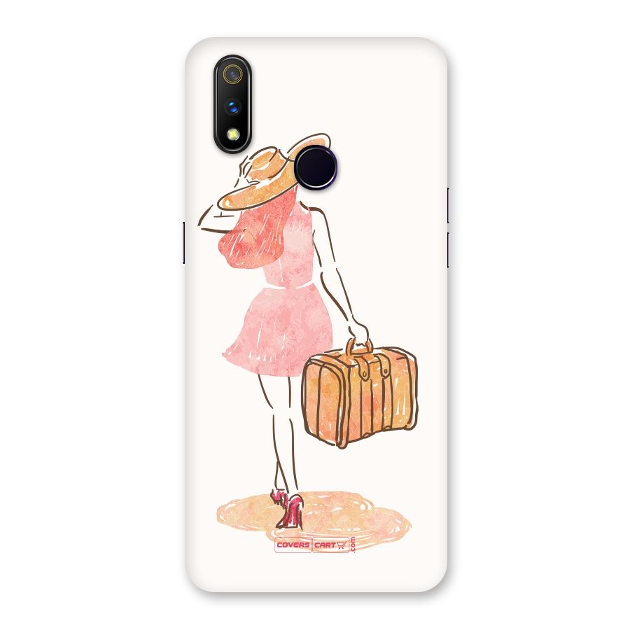 Travel Girl Back Case for Realme 3 Pro