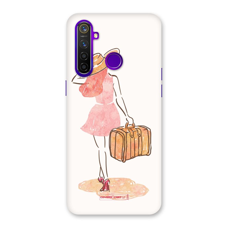 Travel Girl Back Case for Realme 5 Pro