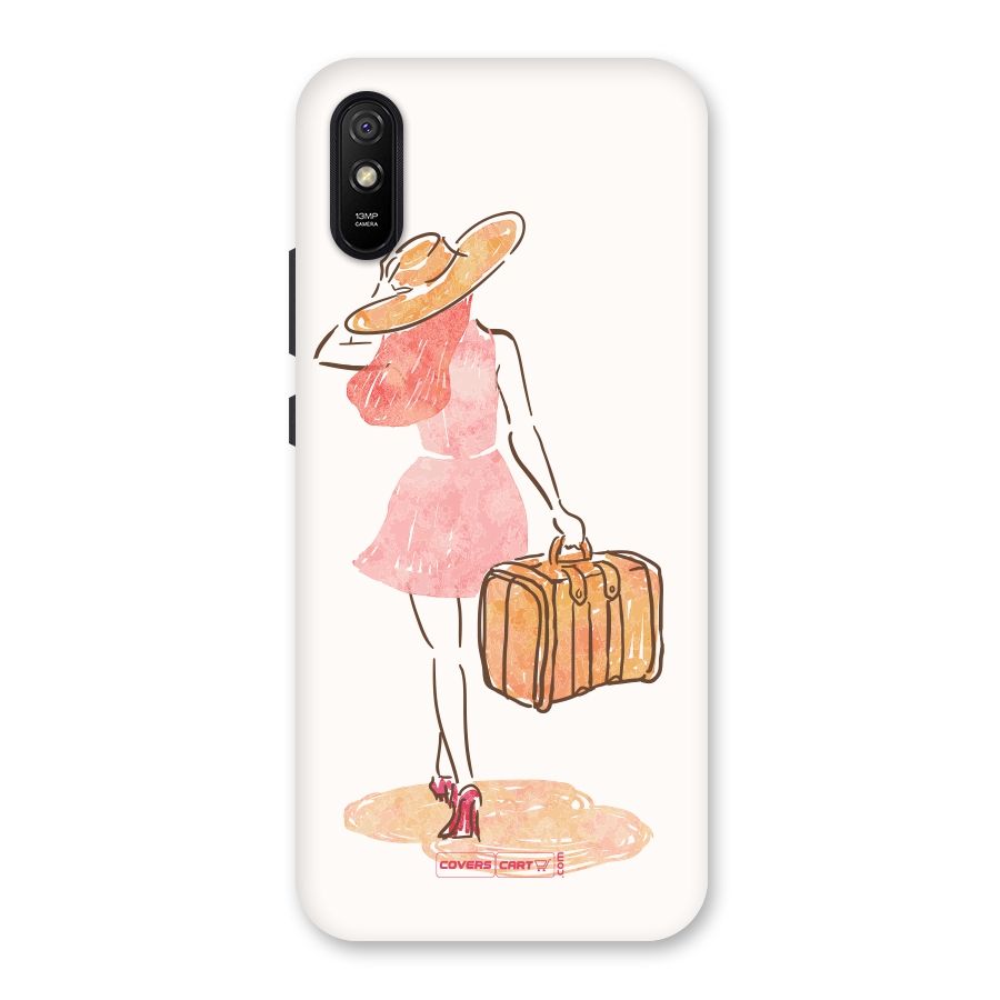Travel Girl Back Case for Redmi 9i