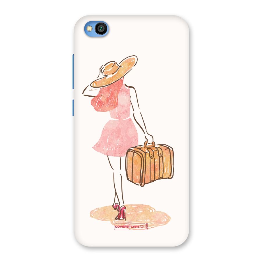Travel Girl Back Case for Redmi Go