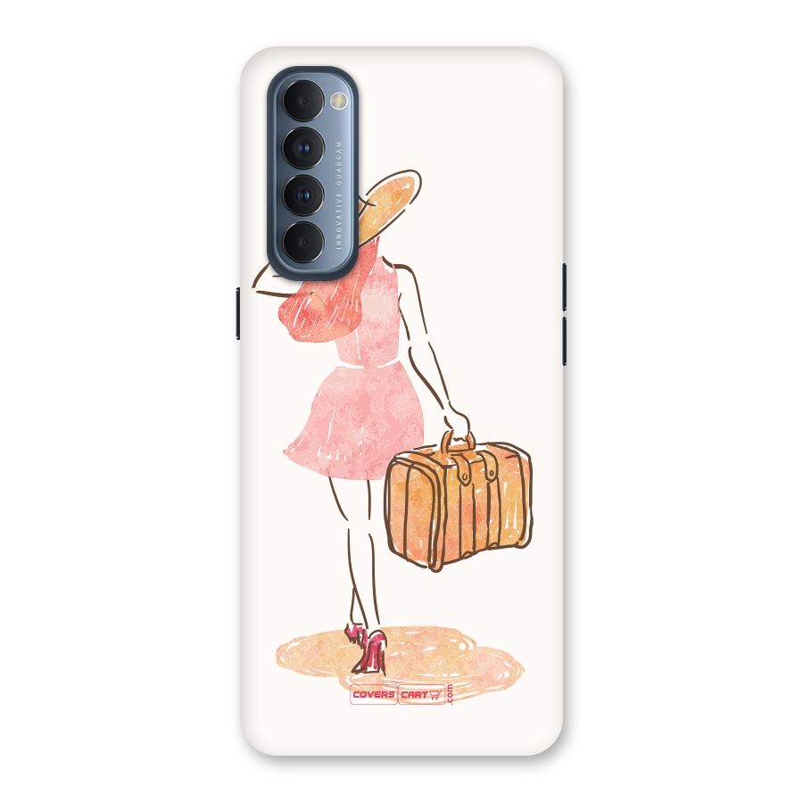 Travel Girl Back Case for Reno4 Pro