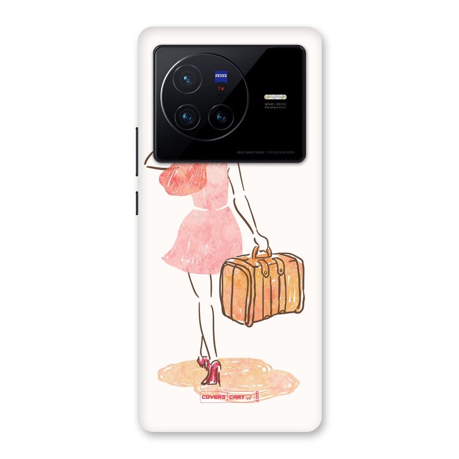 Travel Girl Back Case for Vivo X80
