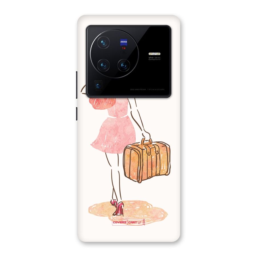 Travel Girl Back Case for Vivo X80 Pro