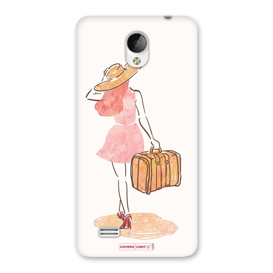Travel Girl Back Case for Vivo Y21