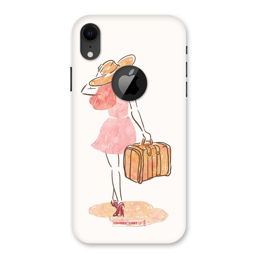 Travel Girl Back Case for iPhone XR Logo Cut