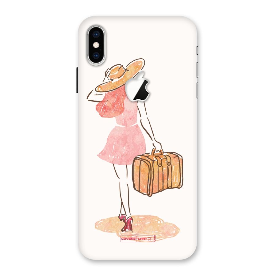 Travel Girl Back Case for iPhone XS Max Apple Cut