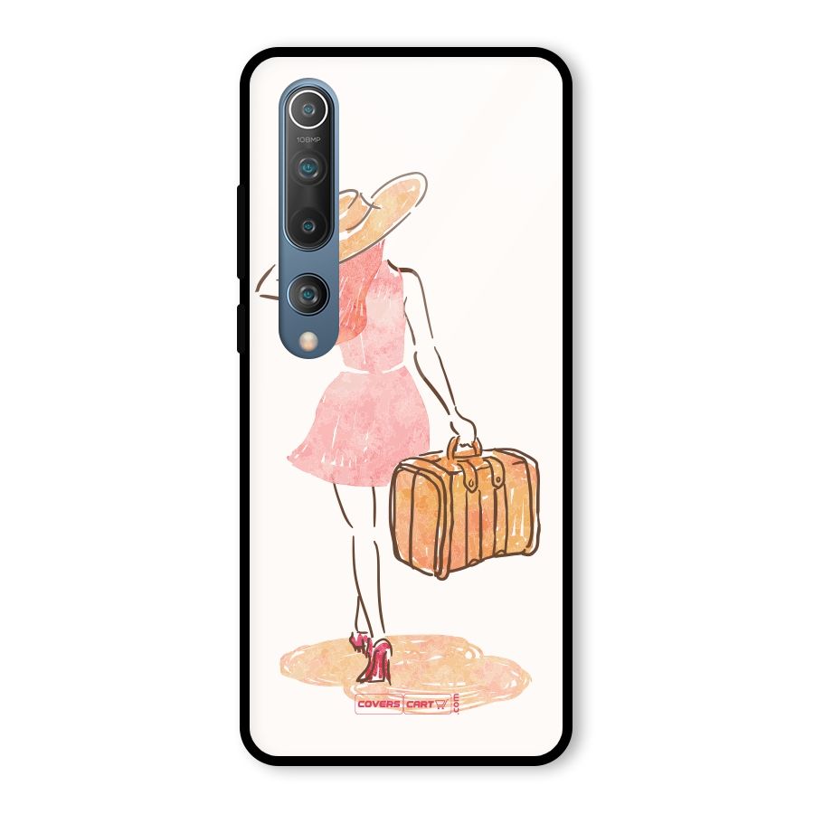Travel Girl Glass Back Case for Mi 10