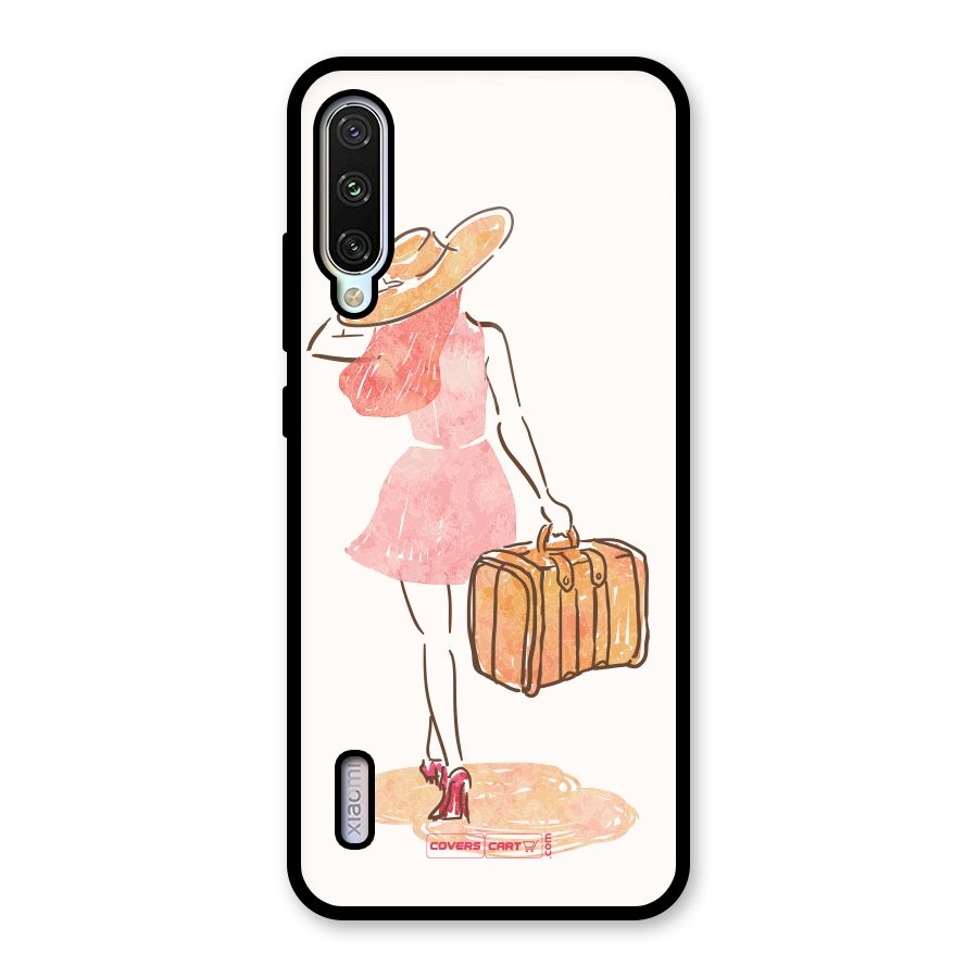 Travel Girl Glass Back Case for Mi A3