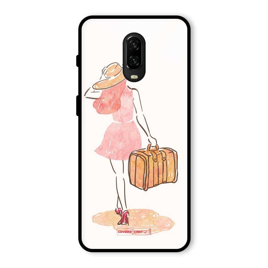 Travel Girl Glass Back Case for OnePlus 6T