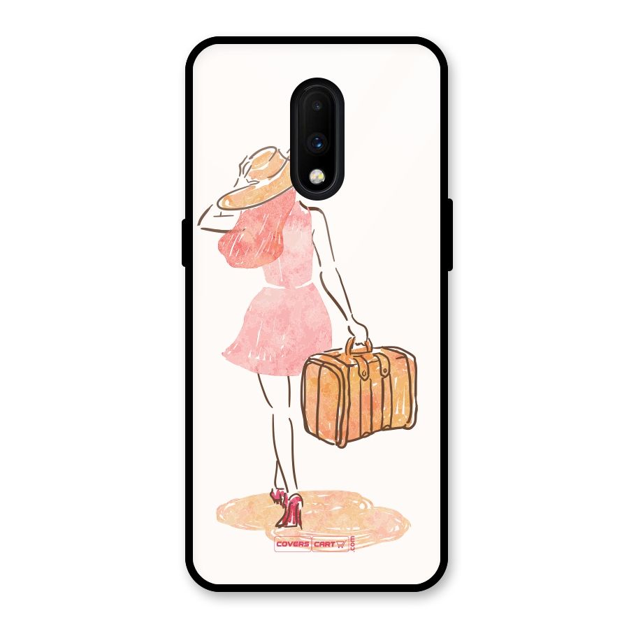 Travel Girl Glass Back Case for OnePlus 7
