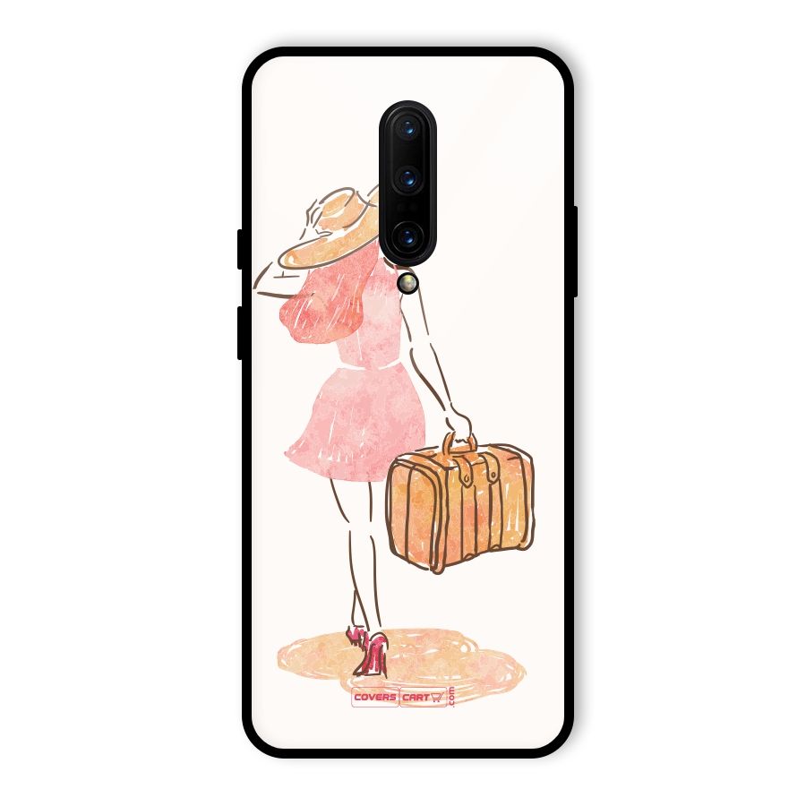 Travel Girl Glass Back Case for OnePlus 7 Pro