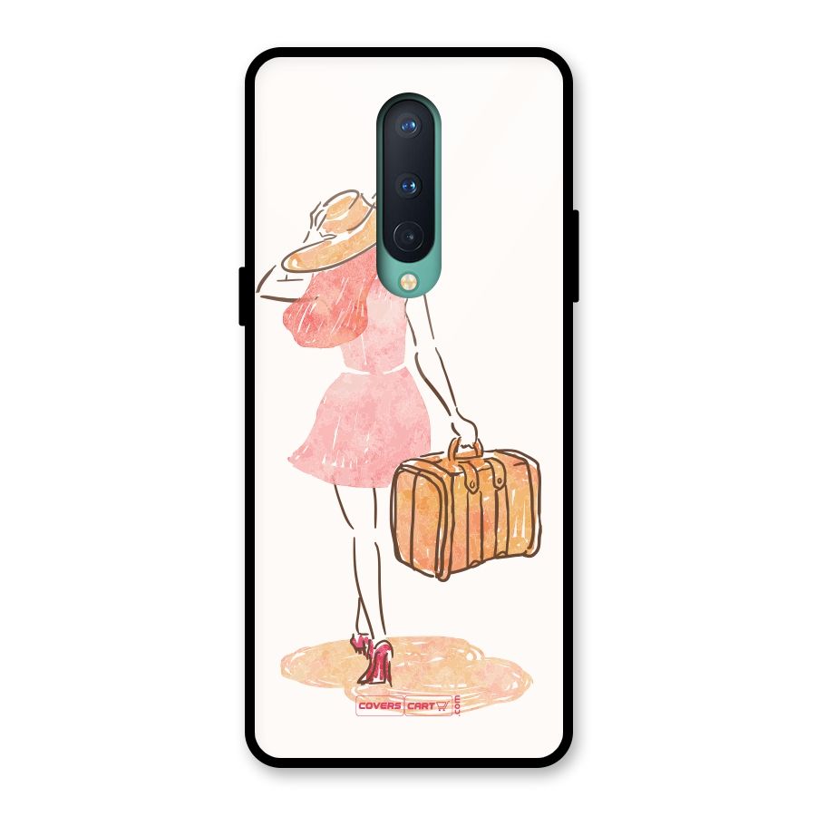 Travel Girl Glass Back Case for OnePlus 8