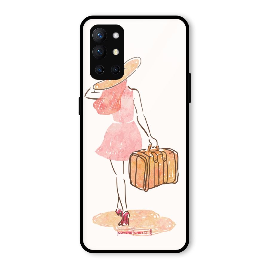Travel Girl Glass Back Case for OnePlus 9R