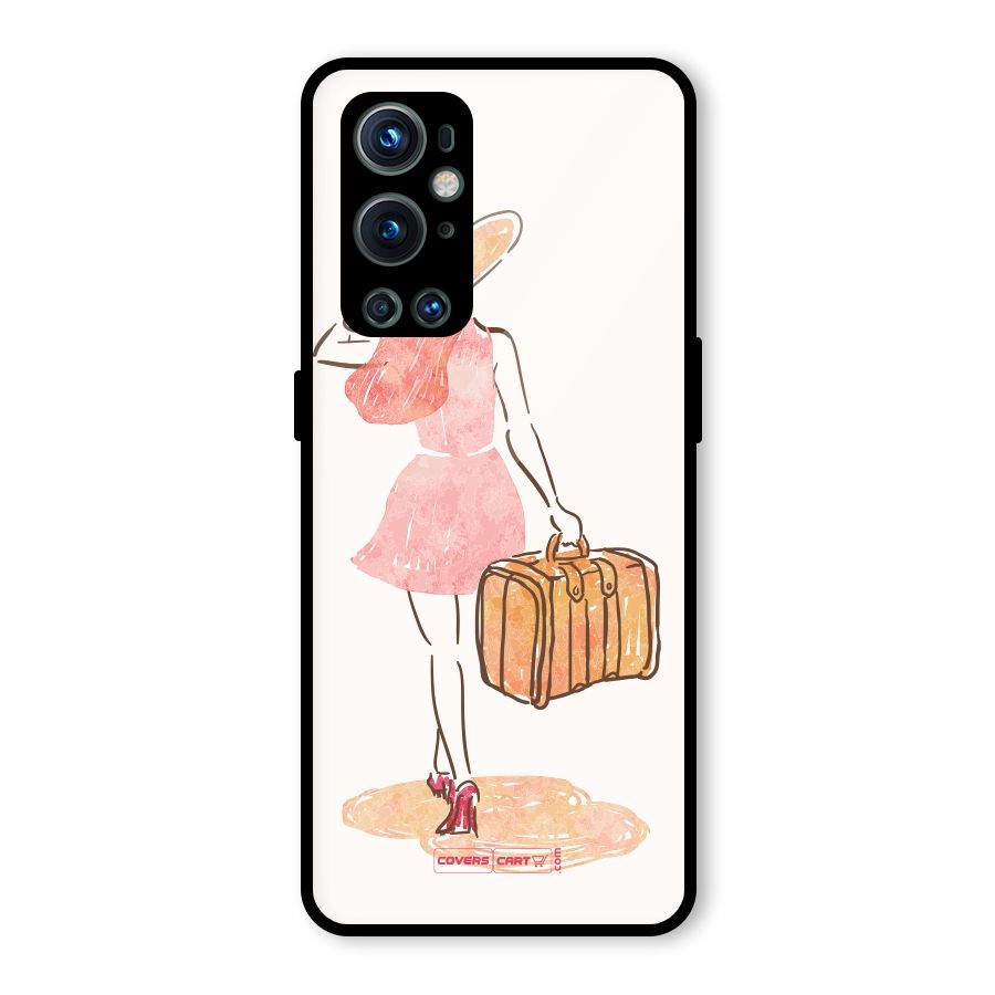 Travel Girl Glass Back Case for OnePlus 9 Pro