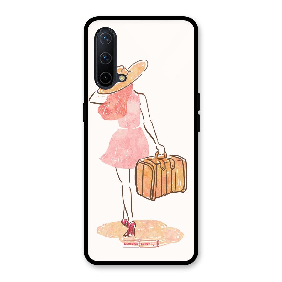 Travel Girl Glass Back Case for OnePlus Nord CE 5G