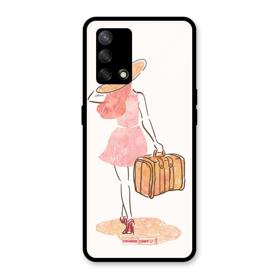 Travel Girl Glass Back Case for Oppo F19