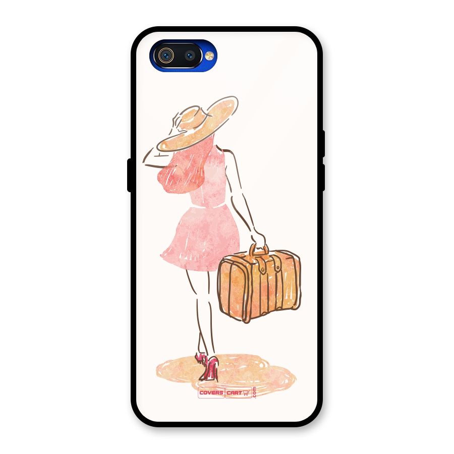 Travel Girl Glass Back Case for Realme C2
