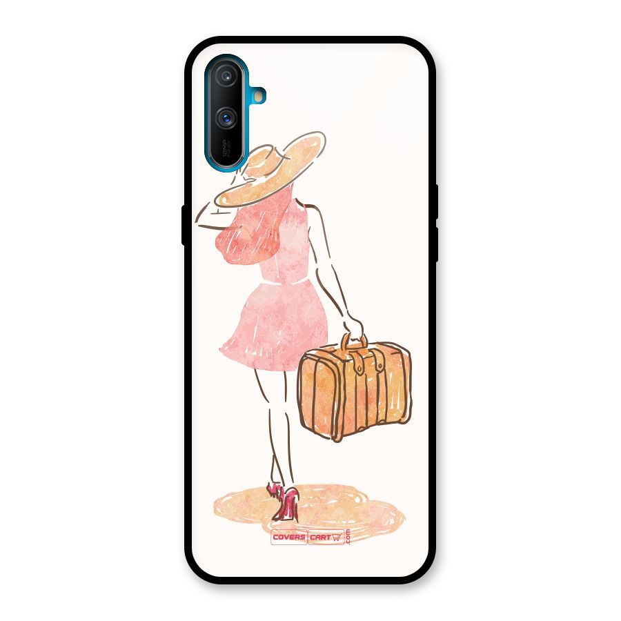 Travel Girl Glass Back Case for Realme C3